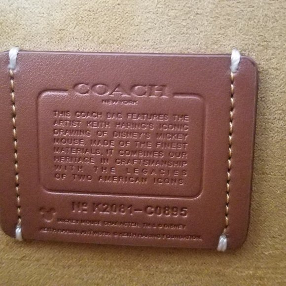 Coach Disney Mickey Keith Haring Large Tote - Picture 5 of 5